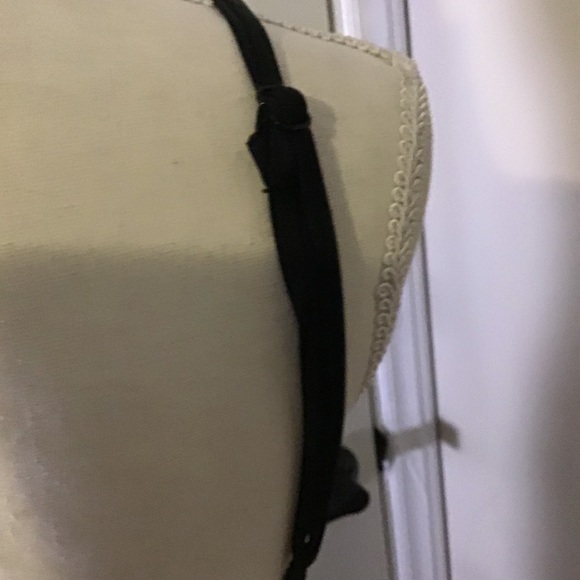 Black Satin Ruched Maxi Dress with Crystal-Trimmed V-Neck - Picture 5 of 7